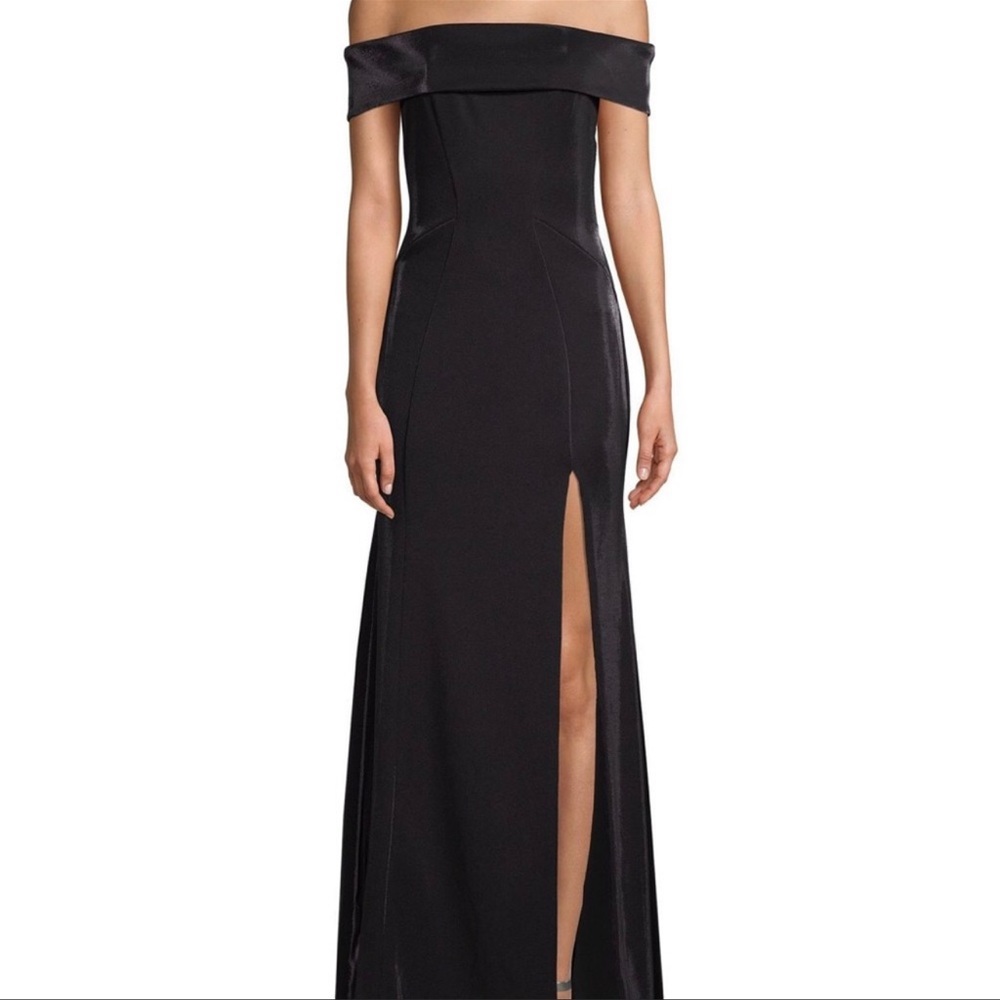 Jay Godfrey off the shoulder slit gown